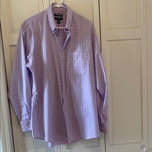 Kirkland Signature Men's Lavender Button Down Shirt